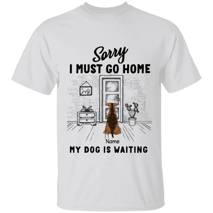 My Dog Is Waiting  Personalized T-shirt TS-NB2637