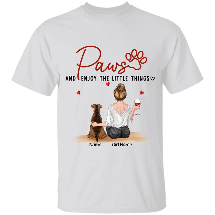 Paws And Enjoy The Little Things Personalized T-Shirt TS-PT2639