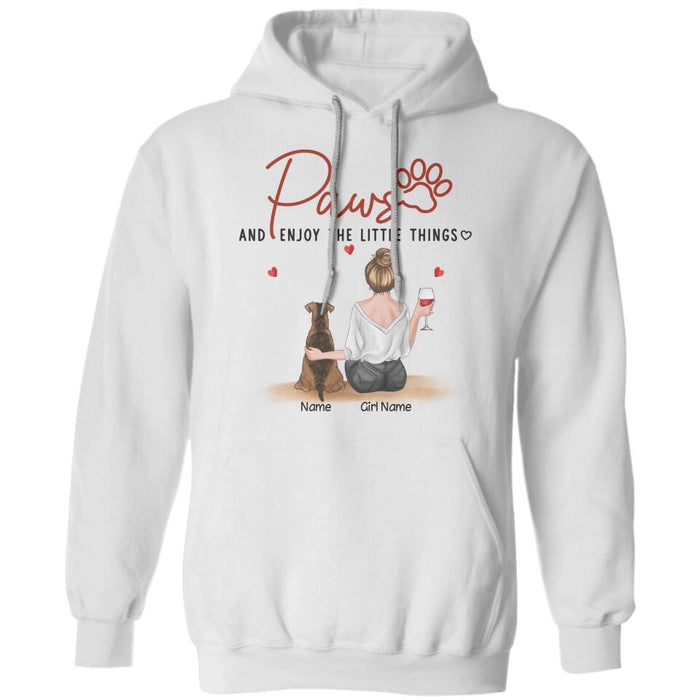 Paws And Enjoy The Little Things Personalized T-Shirt TS-PT2639