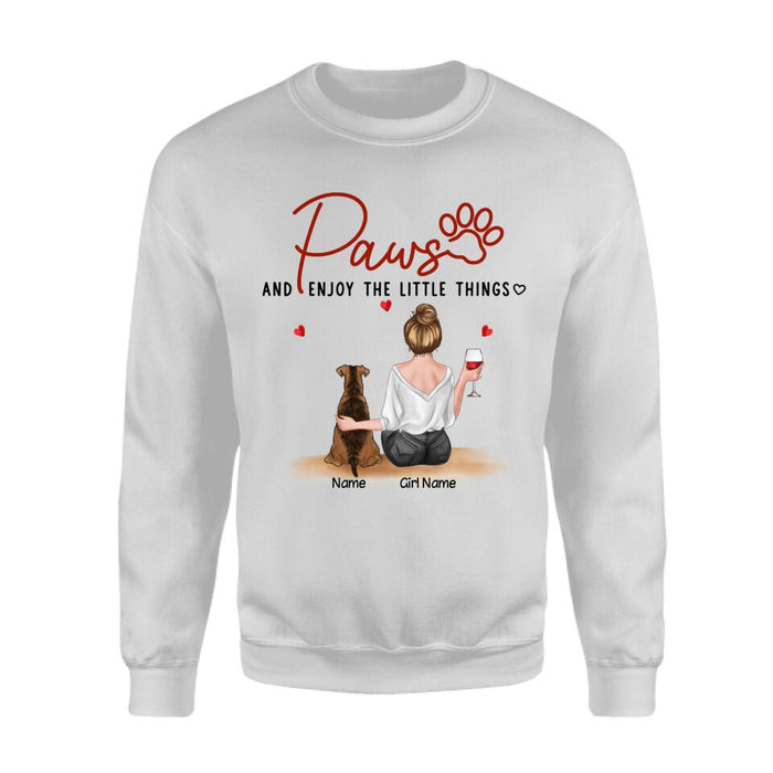 Paws And Enjoy The Little Things Personalized T-Shirt TS-PT2639