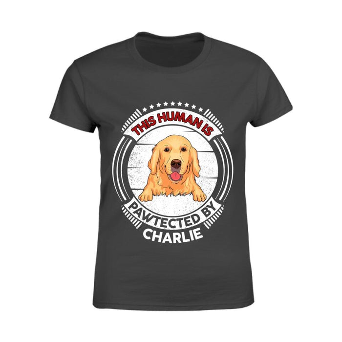 Pawtected By My Dog Personalized T-shirt TS-NB2663