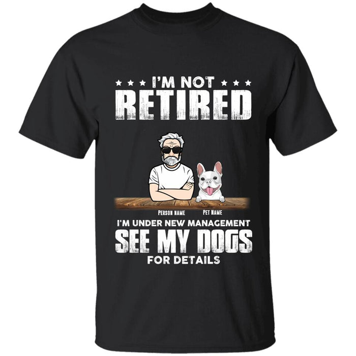 Not Retired Grandpaw Personalized T-shirt TS-NB2647