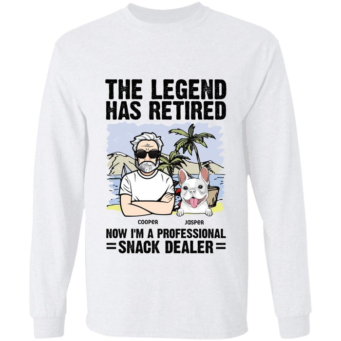 The Legend Has Retired Now I'm A Professional Snack Dealer Personalized T-Shirt TS-PT2649