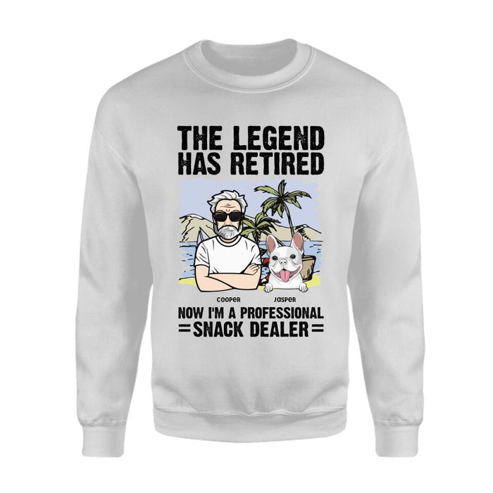 The Legend Has Retired Now I'm A Professional Snack Dealer Personalized T-Shirt TS-PT2649