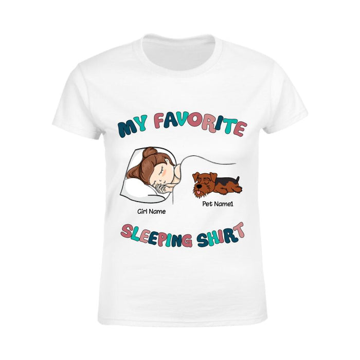 My Favorite Sleeping Personalized T-shirt TS-NB2221