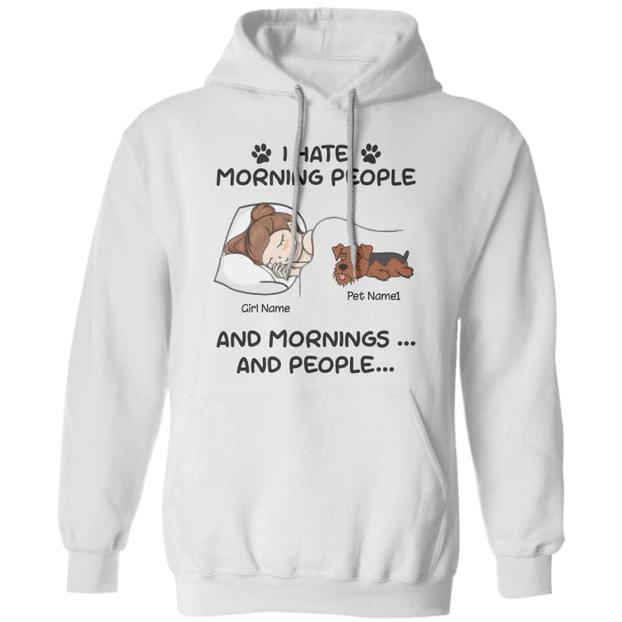 I Hate Morning People And Mornings And People Personalized T-shirt TS-NB2252