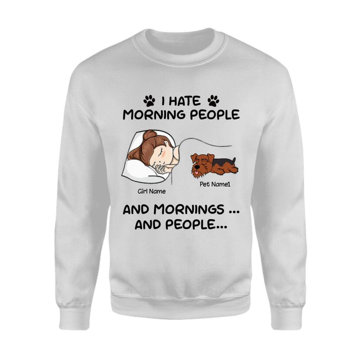 I Hate Morning People And Mornings And People Personalized T-shirt TS-NB2252