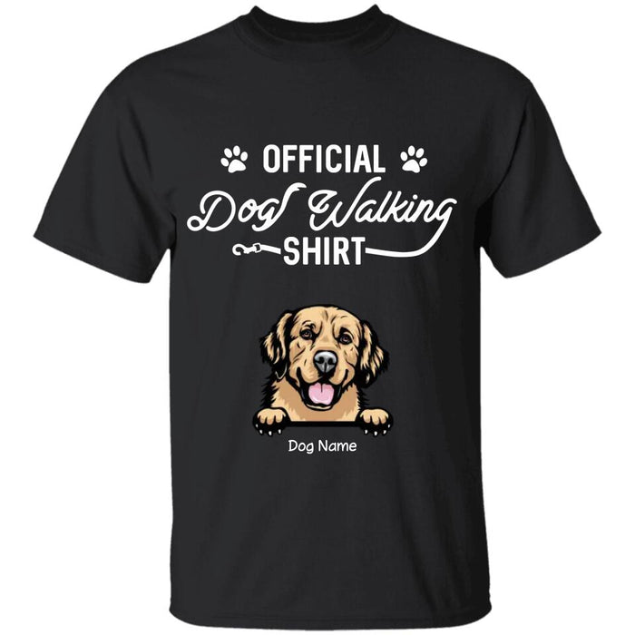 Official Dog Walking Shirt Personalized T-Shirt TS-PT2684