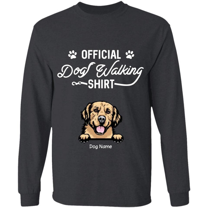 Official Dog Walking Shirt Personalized T-Shirt TS-PT2684