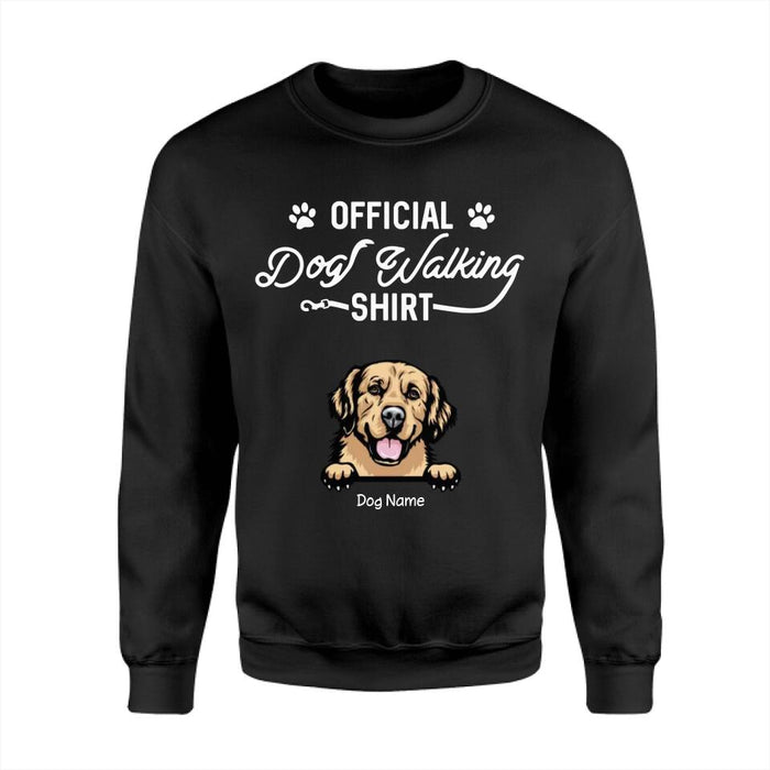 Official Dog Walking Shirt Personalized T-Shirt TS-PT2684