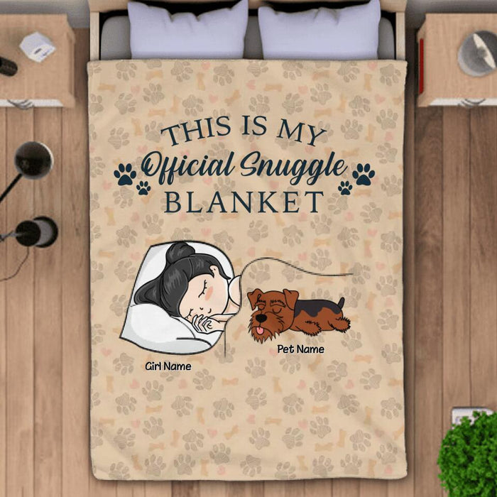 This Is My Official Snuggle Personalized Blanket B-NB2741