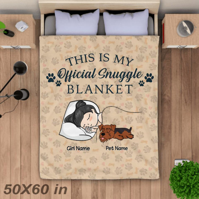 This Is My Official Snuggle Personalized Blanket B-NB2741