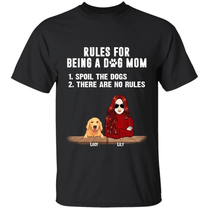 Rules For Being A Dog Mom Personalized T-shirt TS-NB2571
