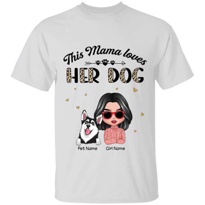 This Mama Loves Her Dogs Personalized T-shirt TS-NB2775