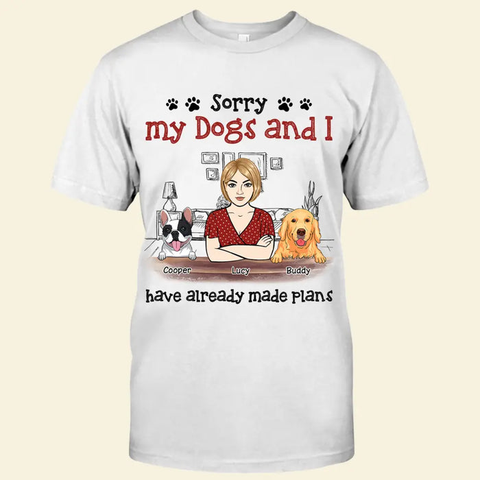 This Mama Loves Her Dogs Personalized T-shirt TS-NB2775 copyaMy Dogs And I Have Made Plans Personalized T-shirt TS-NB2609