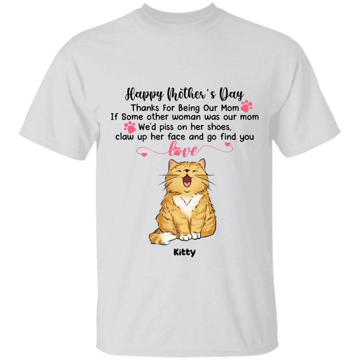 Happy Mother's Day Thanks For Being Our Mom Personalized T-shirt TS-NB2778