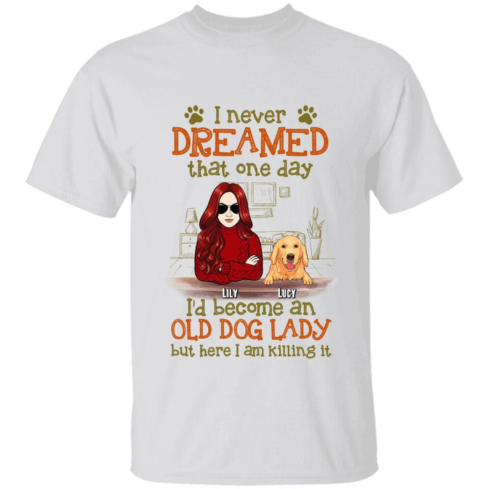 Become An Old Dog Lady Personalized T-shirt TS-NB2581