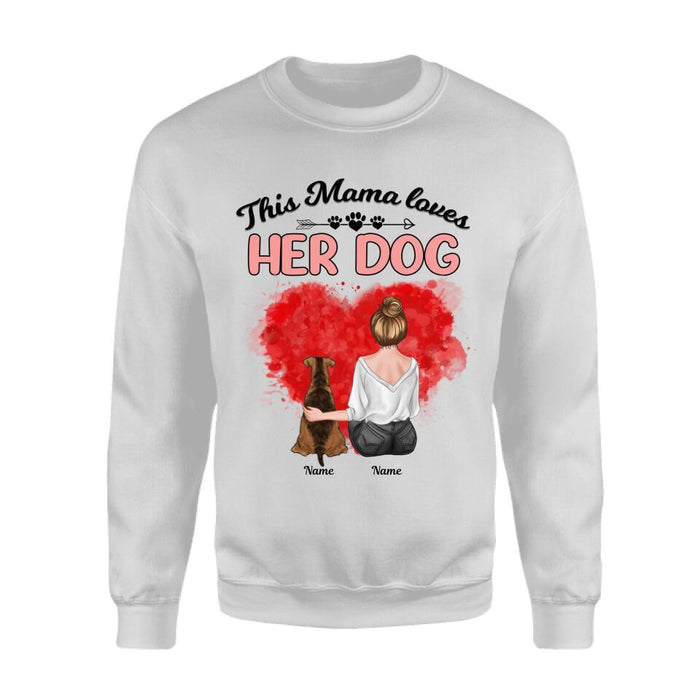 This Mama Loves Her Dogs Personalized T-shirt TS-NB2810