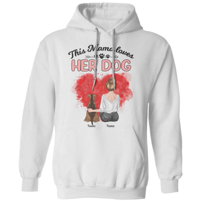 This Mama Loves Her Dogs Personalized T-shirt TS-NB2810