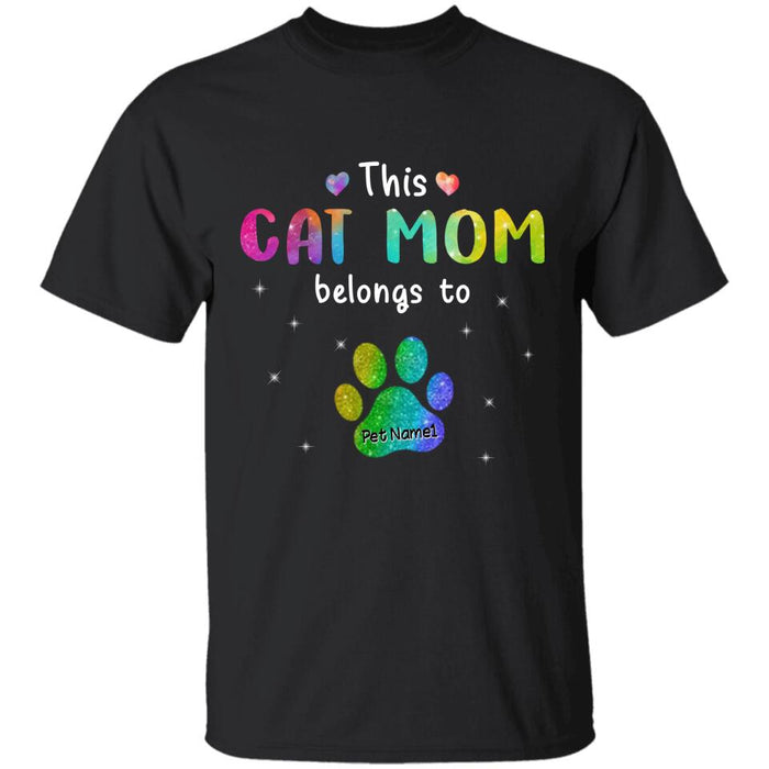 Water Color This Dog Mom Belongs To Personalized T-shirt TS-NB2809