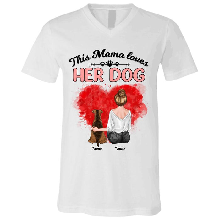 This Mama Loves Her Dogs Personalized T-shirt TS-NB2810