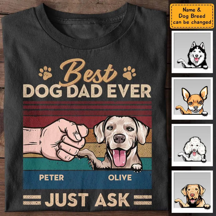 Best Dog Dad Personalized T-Shirt TS-TT2968