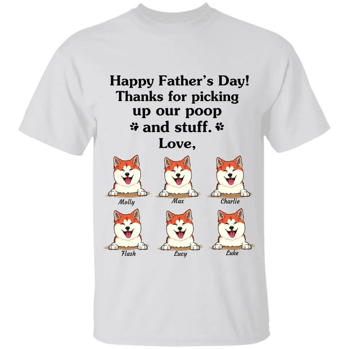 "Happy Father's  Day" dog, cat personalized T-shirt
