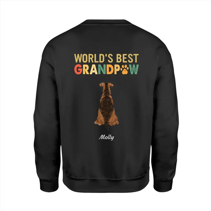 Grandpaw personalized Dog Back T-Shirt TS-GH07