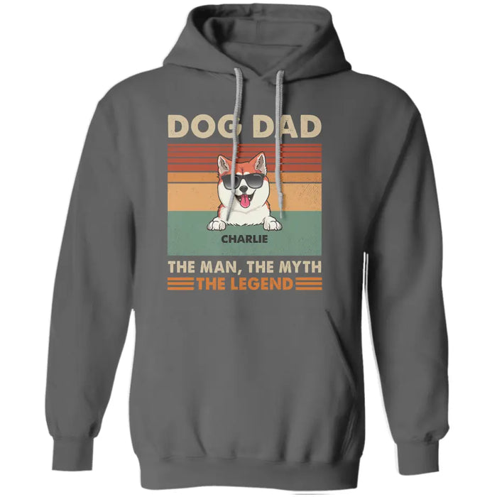 Dog Dad/ Cat Dad Man Myth Legend retro dog, cat personalized T-Shirt TS-HR101