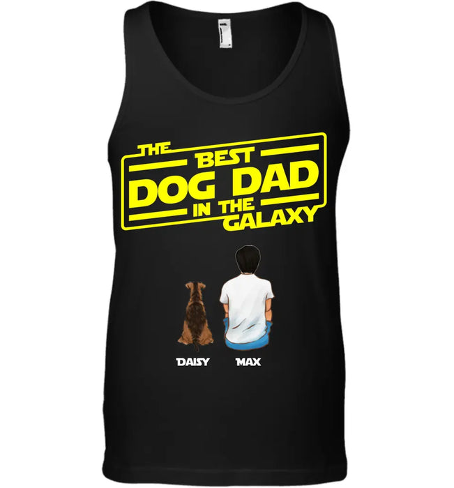 The Best Dog Dad In The Galaxy - Personalized T-Shirt TS-TT3039