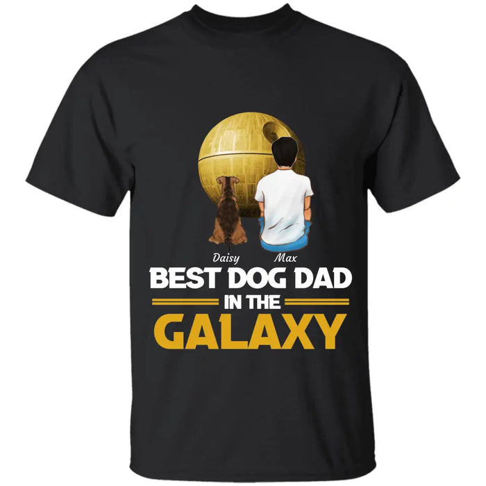 Best Dog Dad In The Galaxy - Personalized T-Shirt TS-TT3172