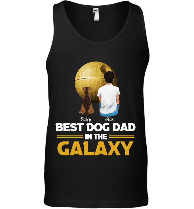 Best Dog Dad In The Galaxy - Personalized T-Shirt TS-TT3172