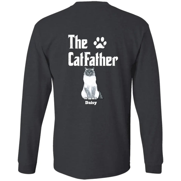 The Cat Father back personalized Back T-Shirt