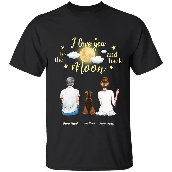 I Love You To The Moon And Back Personalized Dog T-Shirt TS-GH196