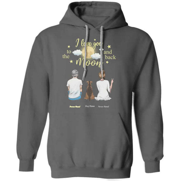I Love You To The Moon And Back Personalized Dog T-Shirt TS-GH196