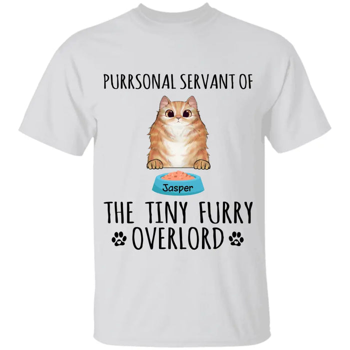 Purrsonal Servant Cat - Personalized T-Shirt S-TT3052