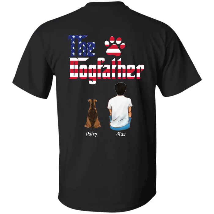 The Dog Father Independence Day - Personalized Back T-shirt - 4th July TS-TT3236