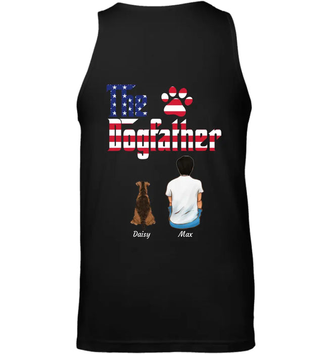The Dog Father Independence Day - Personalized Back T-shirt - 4th July TS-TT3236