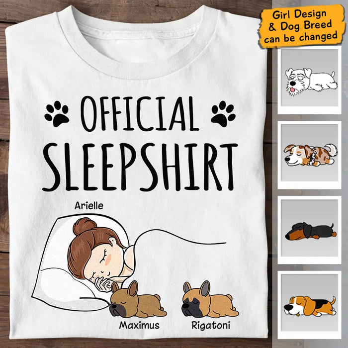Official Sleep Shirt - dog, cat personalized T-Shirt TS-GH160