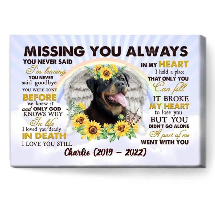 The Day God Took You Home  - Personalized Canvas C-TT3275