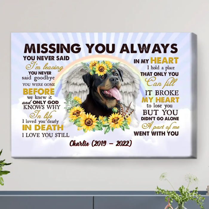 The Day God Took You Home  - Personalized Canvas C-TT3275