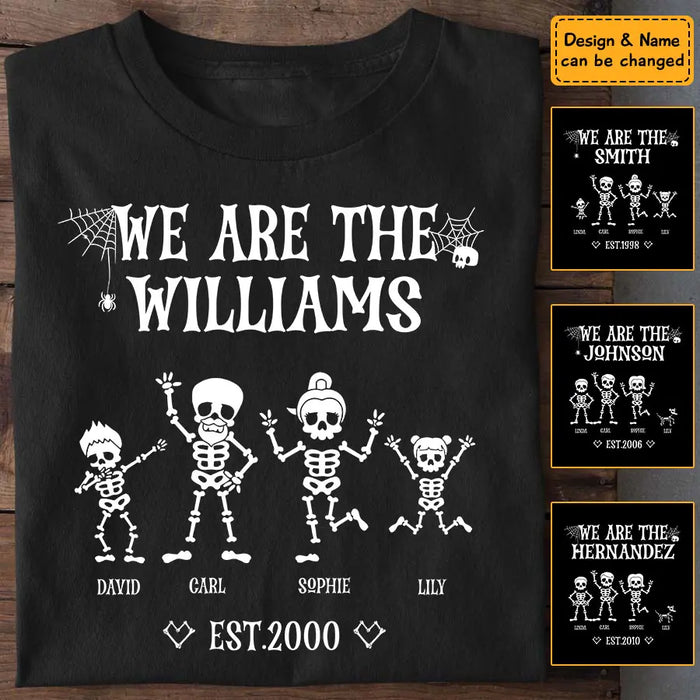 We Are Skeleton Family - Personalized T-Shirt - Halloween TS-PT3247
