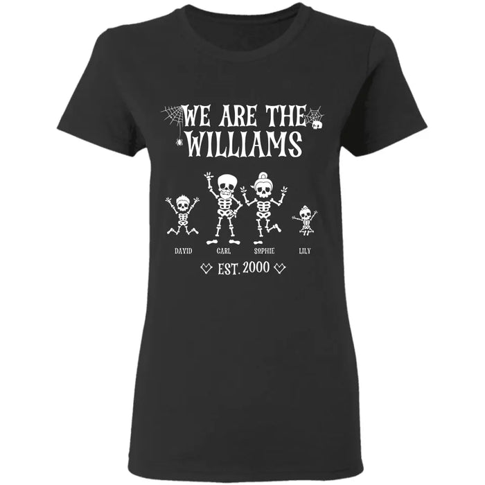 We Are Skeleton Family - Personalized T-Shirt - Halloween TS-PT3247
