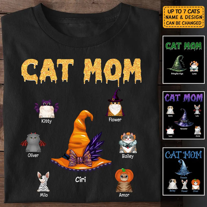 Cat Mom, Custom Photo - Personalized T-Shirt TS-TT3304