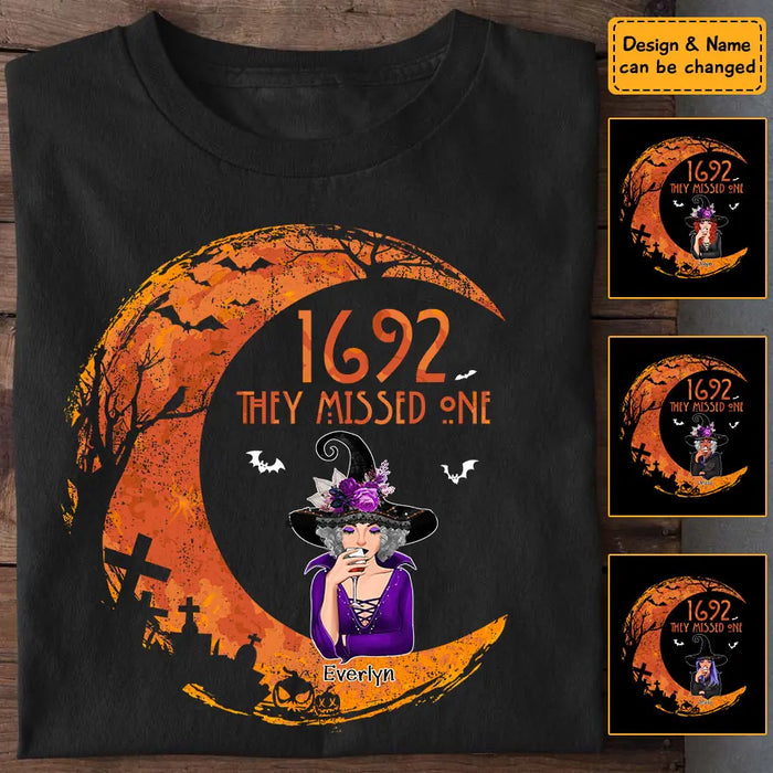 1692 They Missed One - Personalized T-Shirt - Halloween TS-PT3341