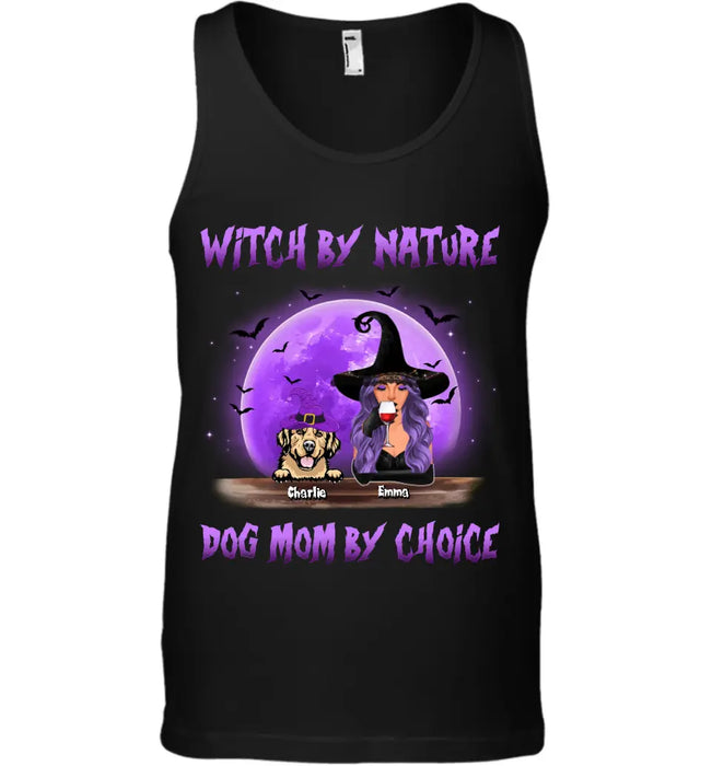 Witch By Nature But Dog Mom By Choice - Personalized T-Shirt TS-PT3355