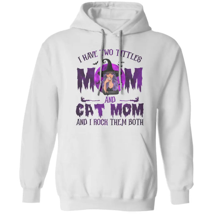 Mom And Dog Mom I Rock Them Both - Personalized T-Shirt - Halloween TS-TT3372