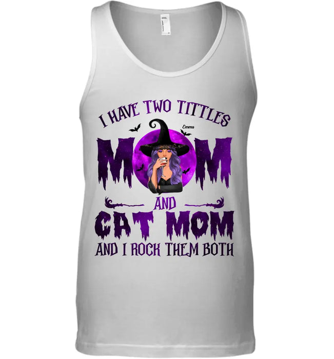 Mom And Dog Mom I Rock Them Both - Personalized T-Shirt - Halloween TS-TT3372