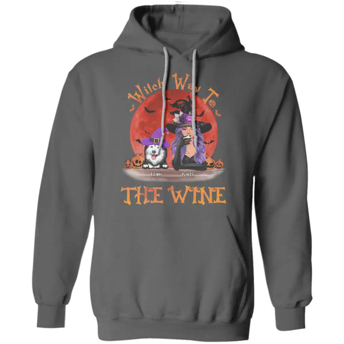 Witch Way To The Wine  - Personalized T-Shirt TS-PT3271