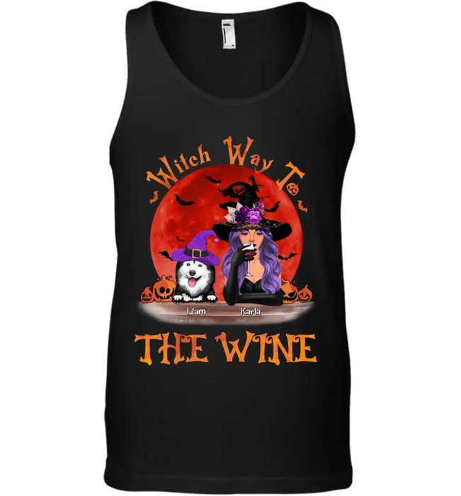 Witch Way To The Wine  - Personalized T-Shirt TS-PT3271